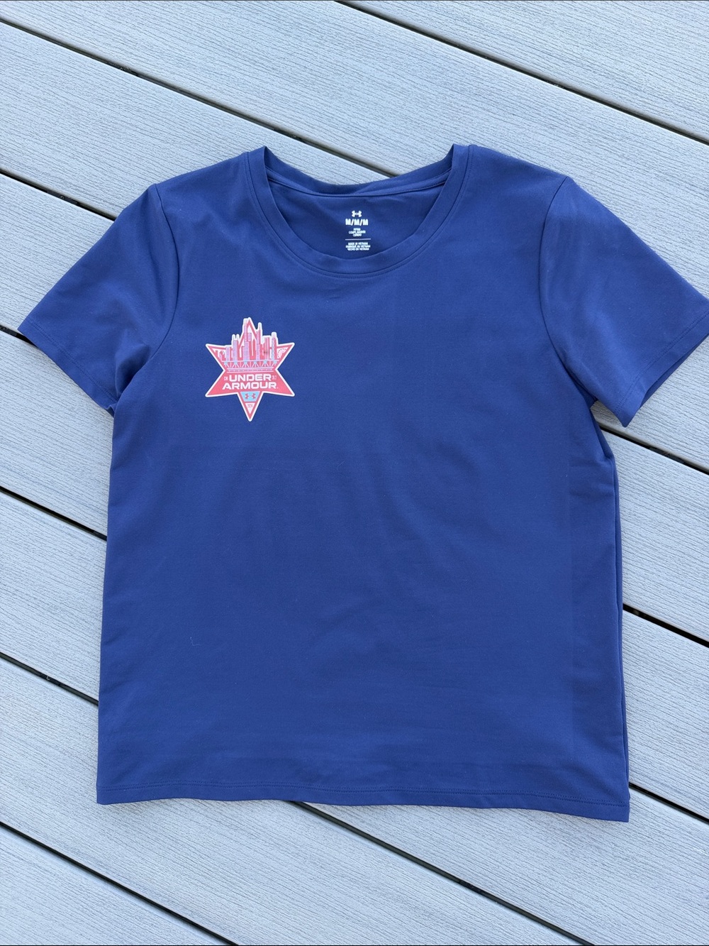 Women’s Navy Blue Under Armour Chicago Marathon Finisher Shirt